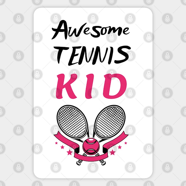 US Open Tennis Kid Racket and Ball Magnet by TopTennisMerch